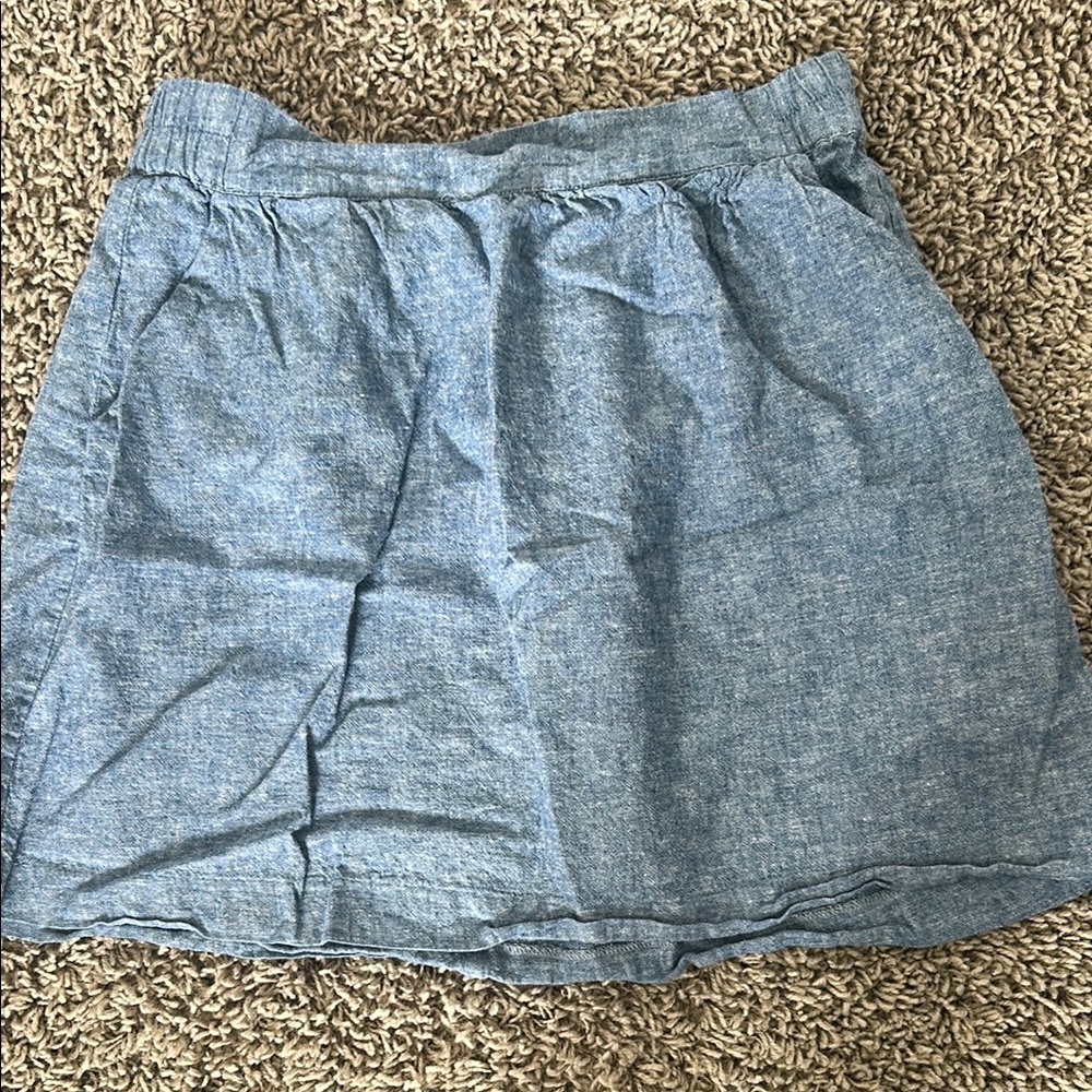 LOFT Blue linen Skirt